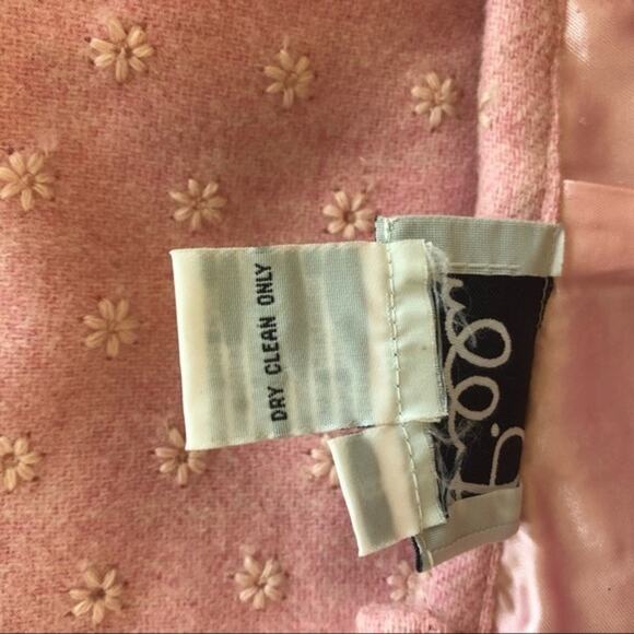 Lilly Pulitzer Pink Embroidered Floral Wool Skirt Size 8 - Picture 12 of 13